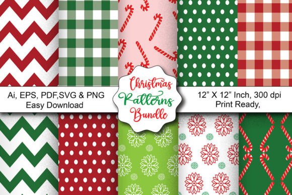 Christmas Digital Patterns Bundle