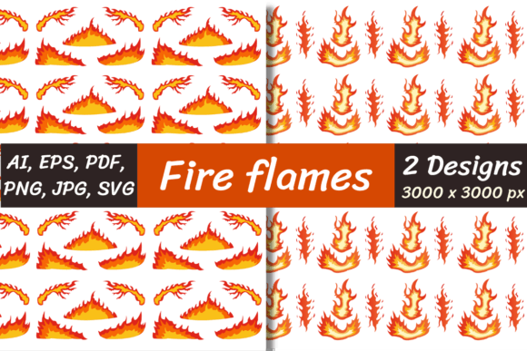 Fire Flames Patterns for Creative Projects