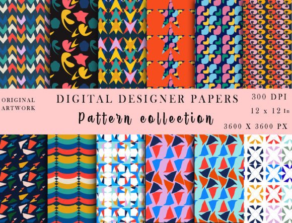Modernist-Abstract Desert Patterns Set