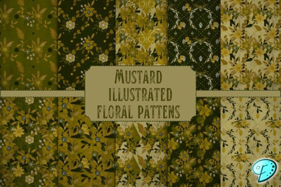 Mustard Illustrated Floral Patterns: A Practical Guide for Designers and Crafters
