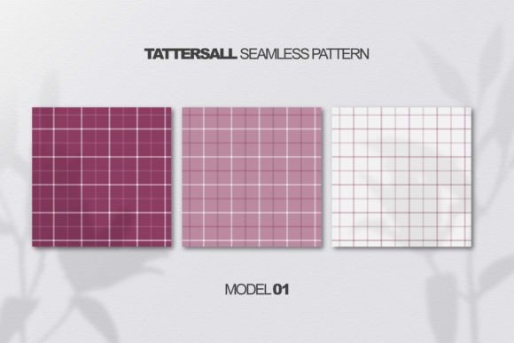 Pink Tattersall Seamless Patterns
