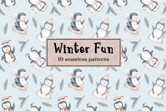 Seamless Patterns “Winter Fun”