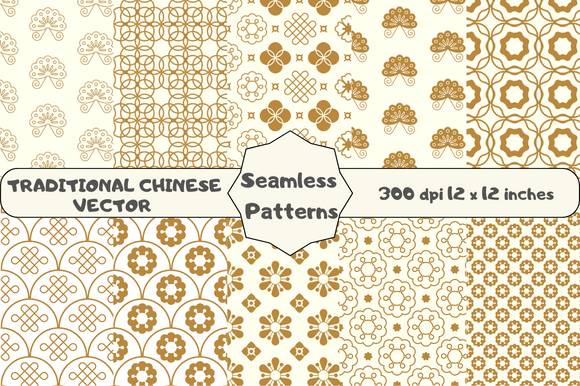 Traditional Chinese Vector Patterns