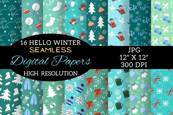 Turquoise Winter Digital Paper Patterns: A Practical Evaluation for Creative Professionals and Hobbyists